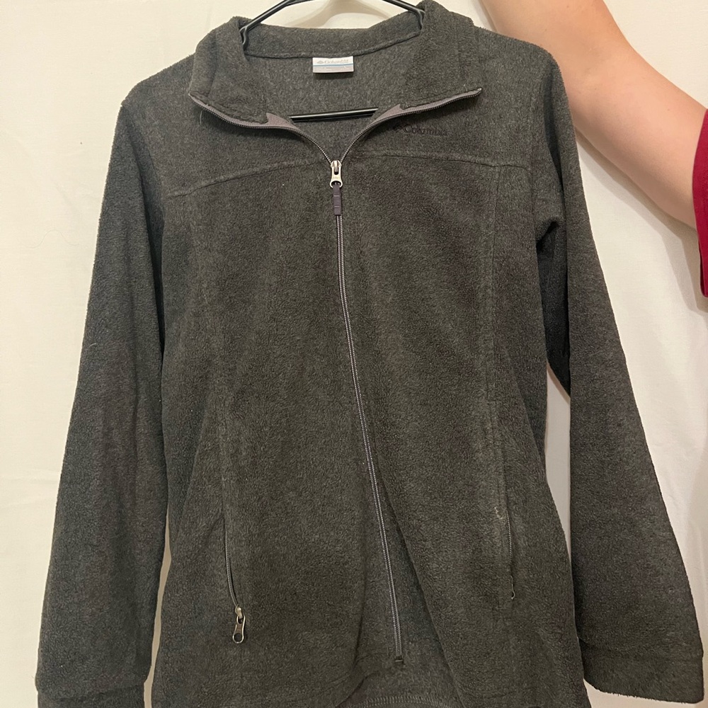 Columbia grey fleece jacket